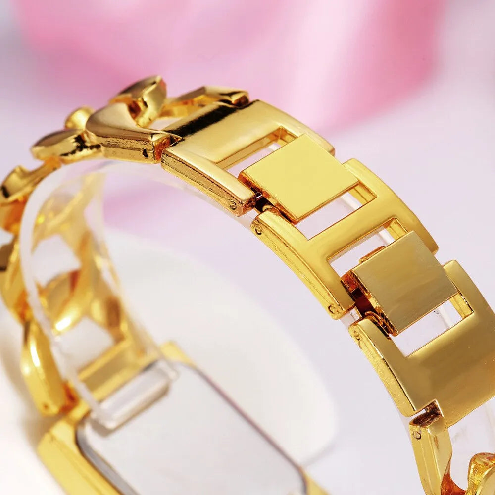 Relógio Elegance Diamante de Ouro Negro