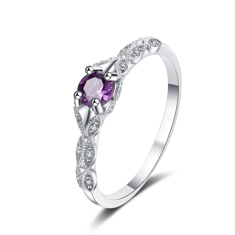 Anel Encanto Ametista Prata 925