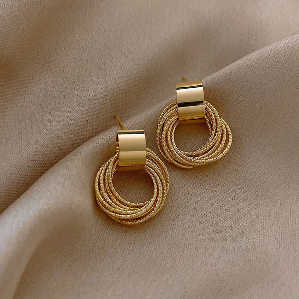 Brinco Glamure Argolinhas Douradas