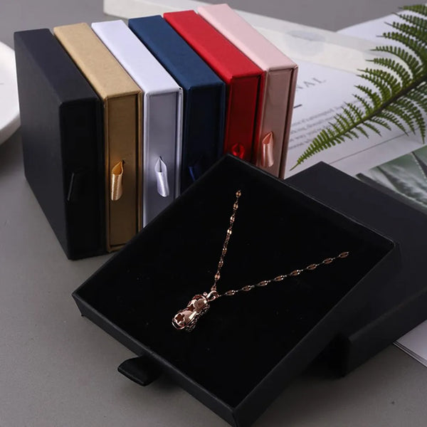 Caixa de Joias Elegance Kraft Veludo