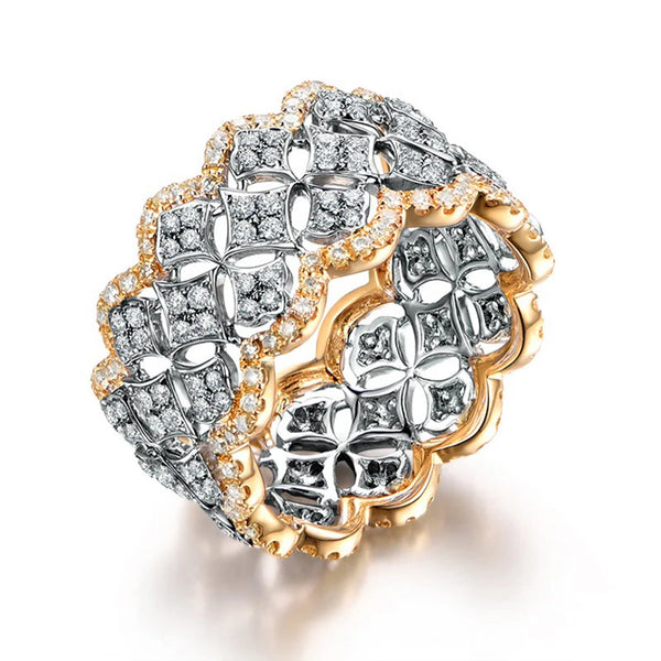 Descubra o ANEL Elegance Zircônia, uma joia feminina que une Luxo e Sofisticação. Com Design Vazado e Brilho Único, este ANEL Glamure é perfeito para expressar sua Elegância Moderna. Feito em Latão Premium com Zircônia Cúbica, é uma escolha versátil para qualquer ocasião.