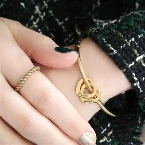Pulseira Personalizada Nomes do Coração