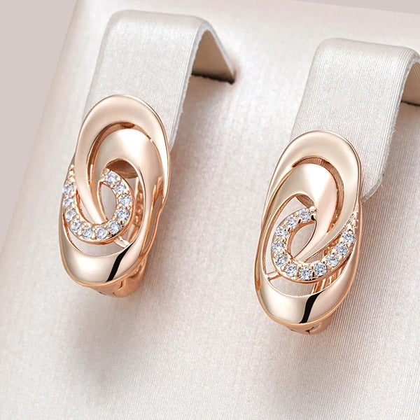 Brincos Pêndulo Zircônia Glamure Rosé Luxo