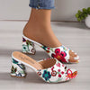 Sapatos de Salto Floral