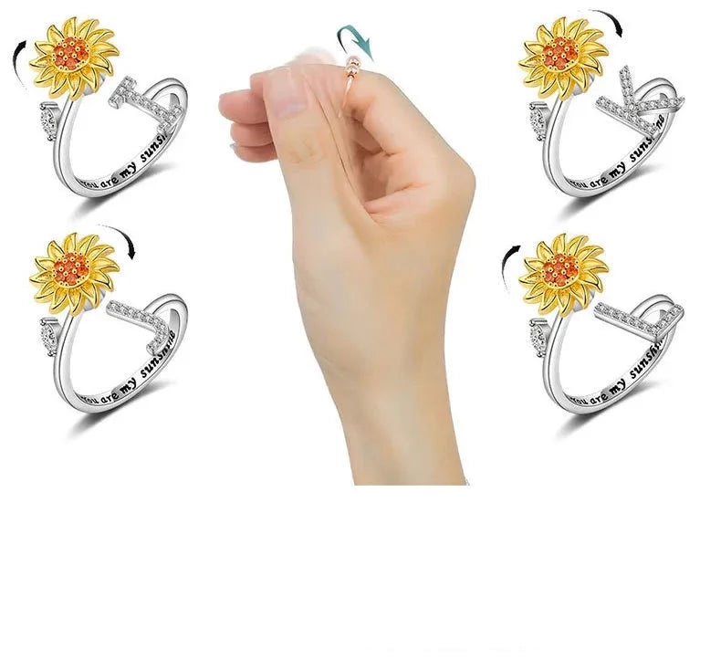 Descubra o encanto do Anel Girassol Antiansiedade, uma joia única em Aço Inoxidável. Experimente a Tranquilidade Diária com este Anel Giratório, expressão singular de Moda Elegante. Um Presente Memorável, unindo Glamour Diário e Estilo Único. Celebre a Moda Durável com um toque de Alegria no dedo. Adquira já!