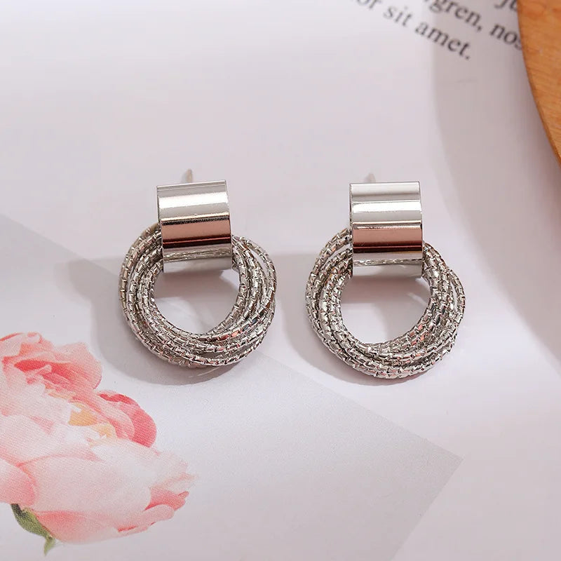 Brinco Glamure Argolinhas Douradas