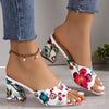 Sapatos de Salto Floral