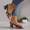 Sapatos de Salto Floral