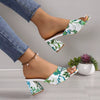 Sapatos de Salto Floral