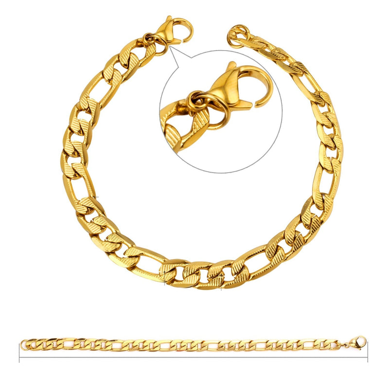 Descubra a Pulseira Masculina em Aço Inoxidável com Mix de Ouro e Prata. Estilo Punk e Hiphop para os amantes da moda. Com Fecho LOBSTER e Design Avançado, essa Pulseira de 22cm se destaca no mundo dos acessórios. Elegância e Durabilidade em um só produto. Ideal para quem busca versatilidade e luxo.