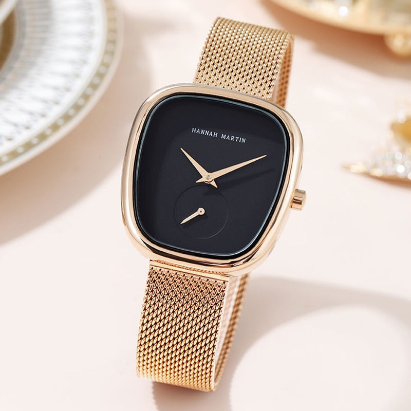 Relógio Feminino Tonneau + Pulseira Elegant