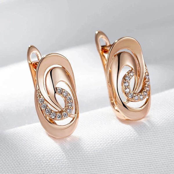 Brincos Pêndulo Zircônia Glamure Rosé Luxo