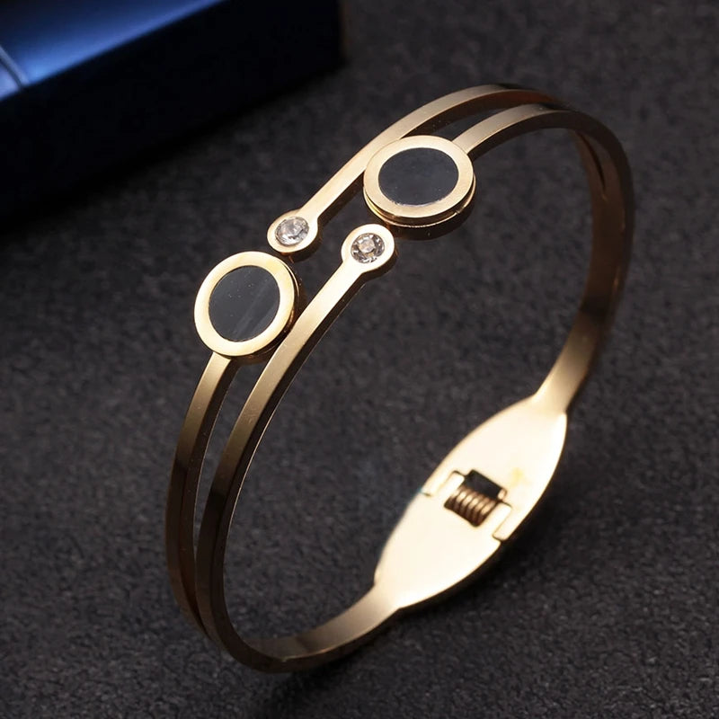 Pulseira Coração Trevo da Sorte Inoxidável - Símbolo Amor e Sorte