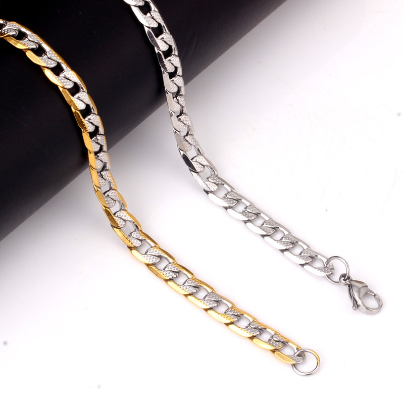 Descubra a Pulseira Masculina em Aço Inoxidável com Mix de Ouro e Prata. Estilo Punk e Hiphop para os amantes da moda. Com Fecho LOBSTER e Design Avançado, essa Pulseira de 22cm se destaca no mundo dos acessórios. Elegância e Durabilidade em um só produto. Ideal para quem busca versatilidade e luxo.
