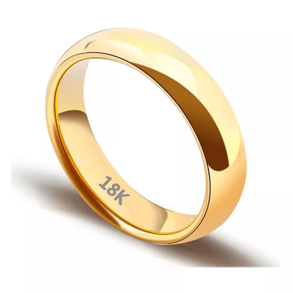 Anel banhado em Ouro 18k e aço inoxidável traz requinte singular para celebrar seu Casamento e compromisso eterno com muito estilo. Aliança impecável combina Elegante design exclusivo com impressionante Durabilidade para acompanhá-la por toda vida.