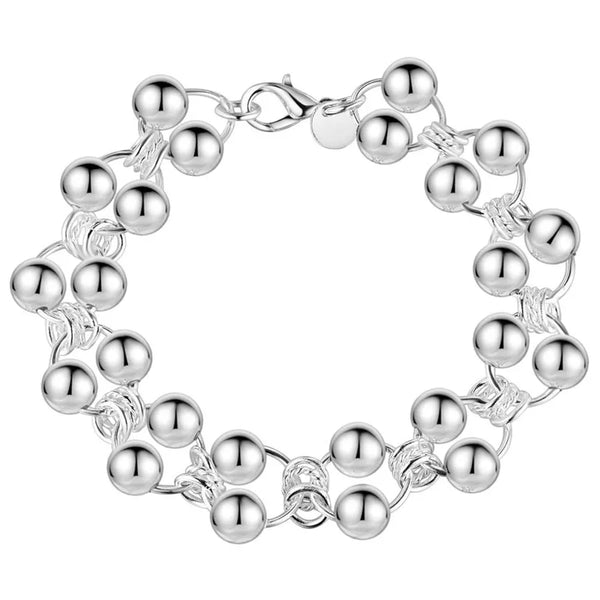 Pulseira Gotas de Prata feita em Prata 925, Hipoalergênica e Sustentável. Com 20 cm de comprimento e 20g, esta peça é Versátil, durável e perfeita para todas as ocasiões. Adicione Elegância ao seu estilo com esta pulseira que combina Conforto, qualidade e sofisticação. Compre hoje com frete grátis para sua região!