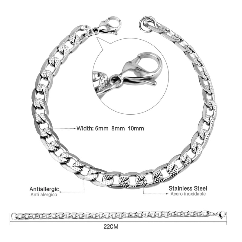 Descubra a Pulseira Masculina em Aço Inoxidável com Mix de Ouro e Prata. Estilo Punk e Hiphop para os amantes da moda. Com Fecho LOBSTER e Design Avançado, essa Pulseira de 22cm se destaca no mundo dos acessórios. Elegância e Durabilidade em um só produto. Ideal para quem busca versatilidade e luxo.