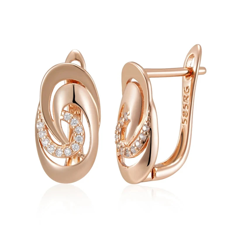 Brincos Pêndulo Zircônia Glamure Rosé Luxo