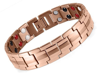 Descubra a Pulseira Magnética com Design de Dragão. Terapia Magnética e Moda Unissex combinadas em um Acessório. Beneficie-se do Magnetismo, Estilo Natural e Design Ergonômico. Feita de Liga Durável, a Pulseira oferece Conforto e Durabilidade. Cores Versáteis: Preto, Prateado e Dourado. Elevando Estilo e Bem-Estar!