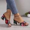 Sapatos de Salto Floral