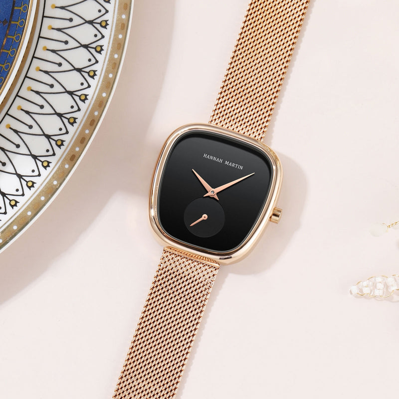 Relógio Feminino Tonneau + Pulseira Elegant