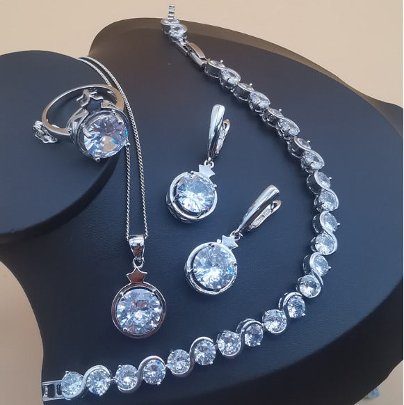 Conjunto de Joias PrismaLuz Glamure em Prata 925